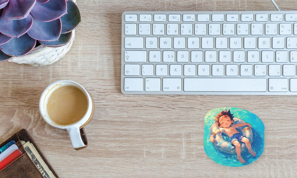 Cute Tanjiro Pool Summer Vibes Sticker
