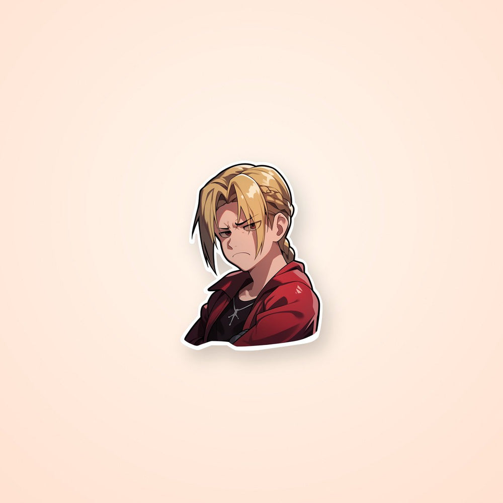 Fullmetal Alchemist Displeased Edward Elric Sticker