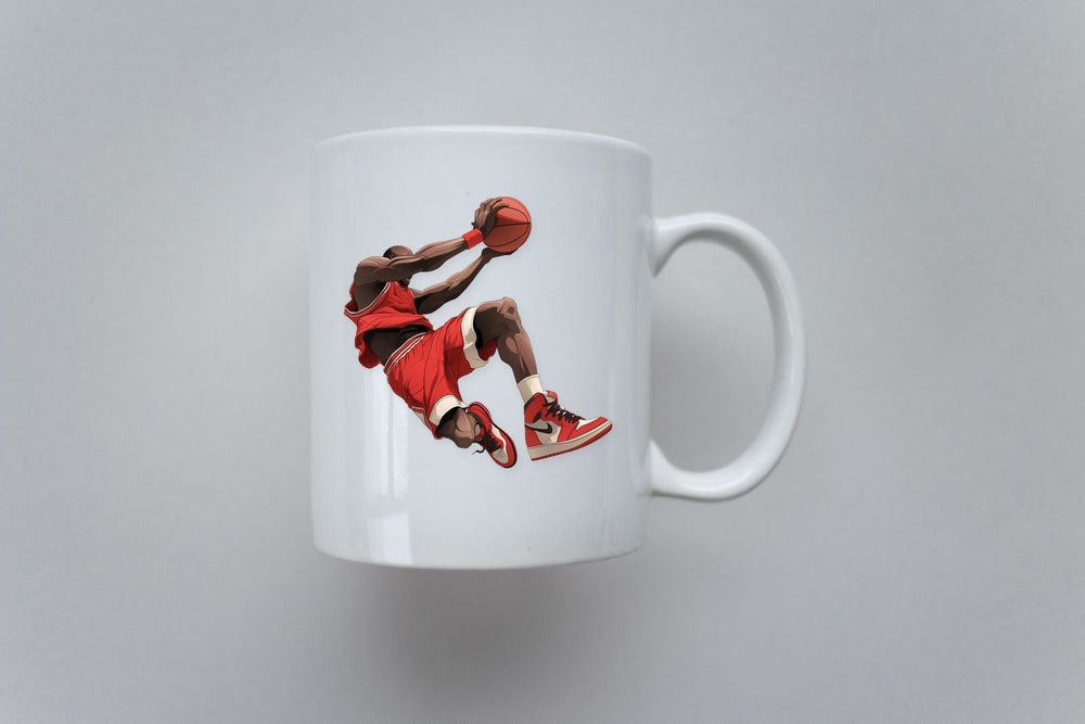Basketball Dunk Jordan Style Sticker