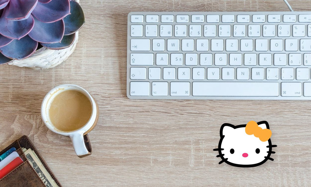 Hello Kitty Yellow Bow Sticker