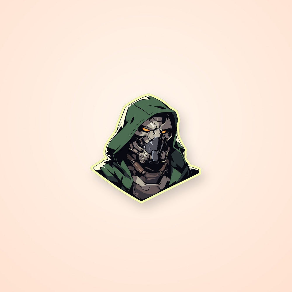 Marvel Doctor Doom Cartoon Sticker