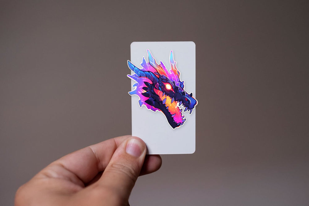 Colorful Dragon Head Sticker