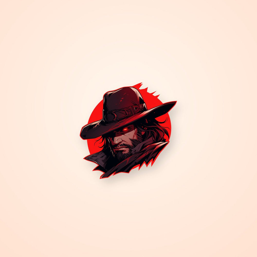 Rdr2 Evil Cowboy Red Sticker