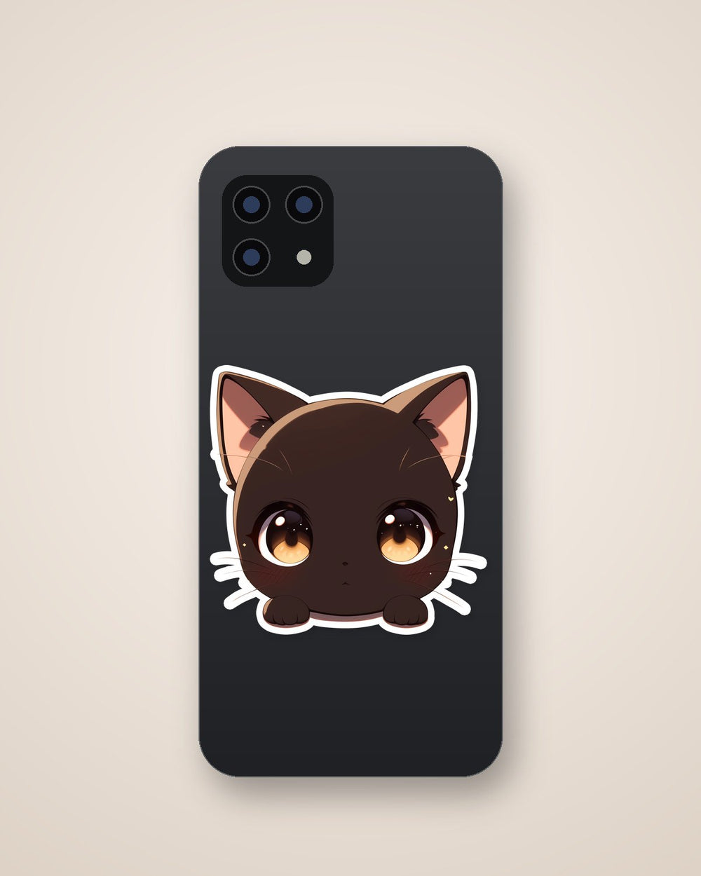 Cute Black Cat Sticker