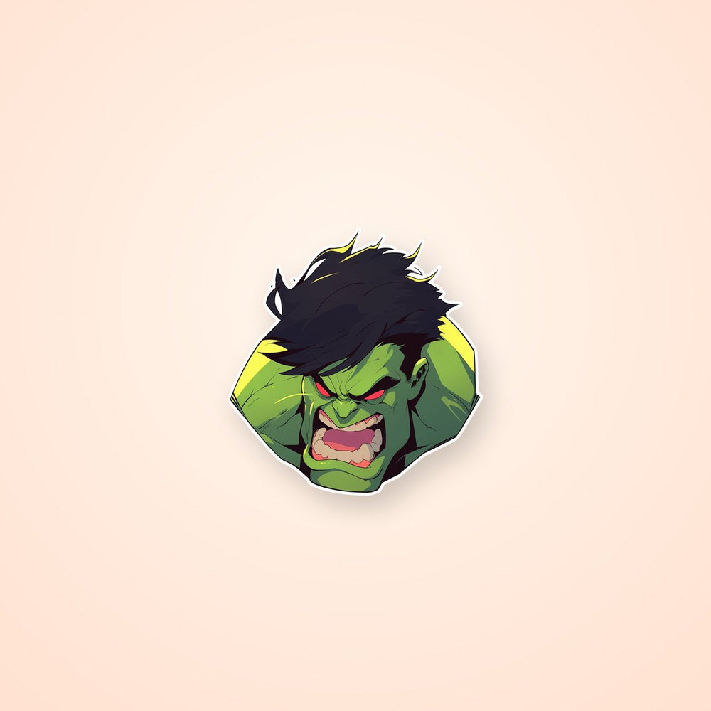 Furious Hulk Sticker
