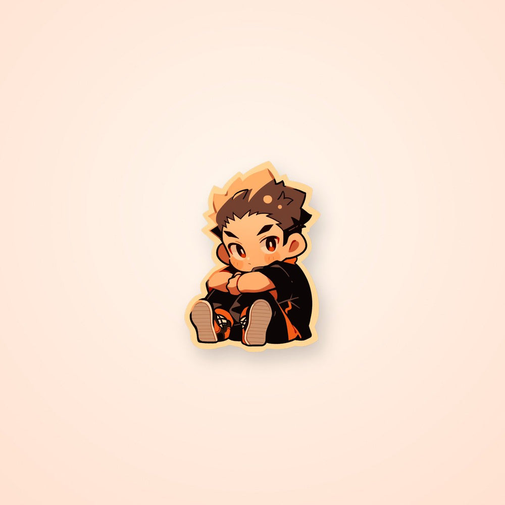 Haikyu!! Cute Sitting Yu Nishinoya Sticker