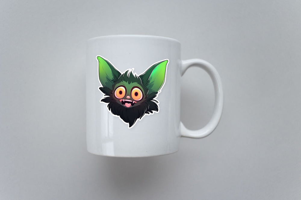 Funny Green Gremlin Sticker