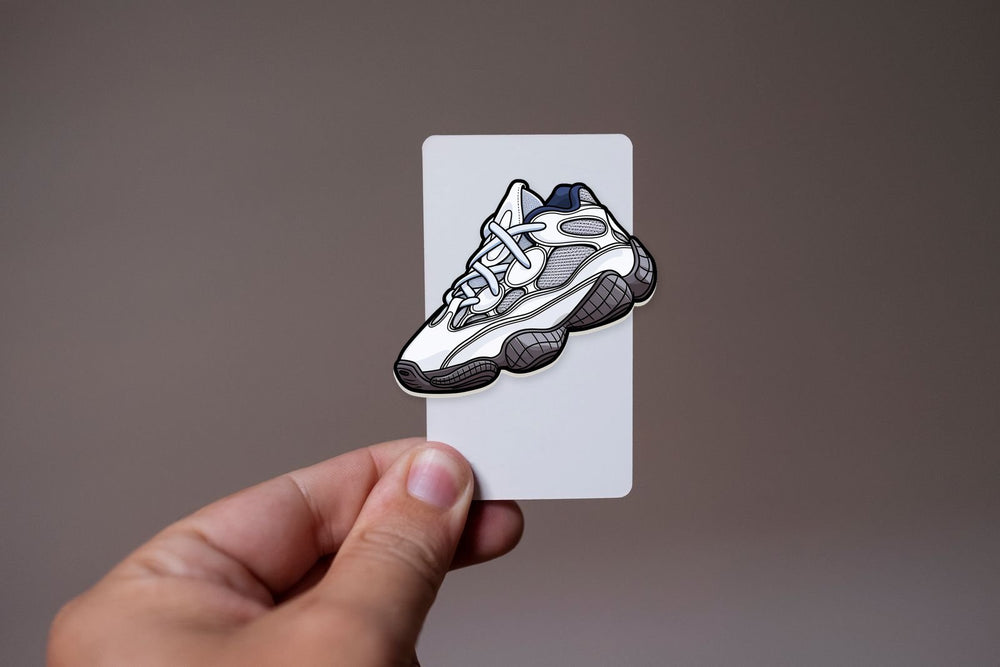 White Adidas Yeezy 500 Sticker