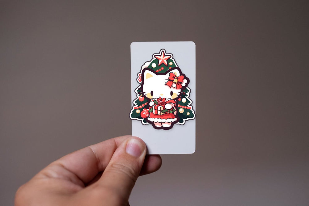 Hello Kitty Christmas Tree & Gifts Sticker