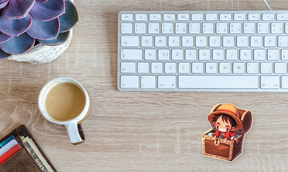 One Piece Luffy Treasure Chest Sticker