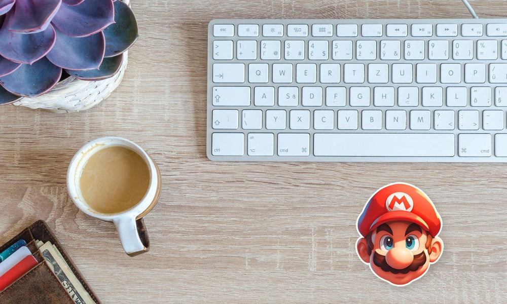 Mario Classic Head Sticker