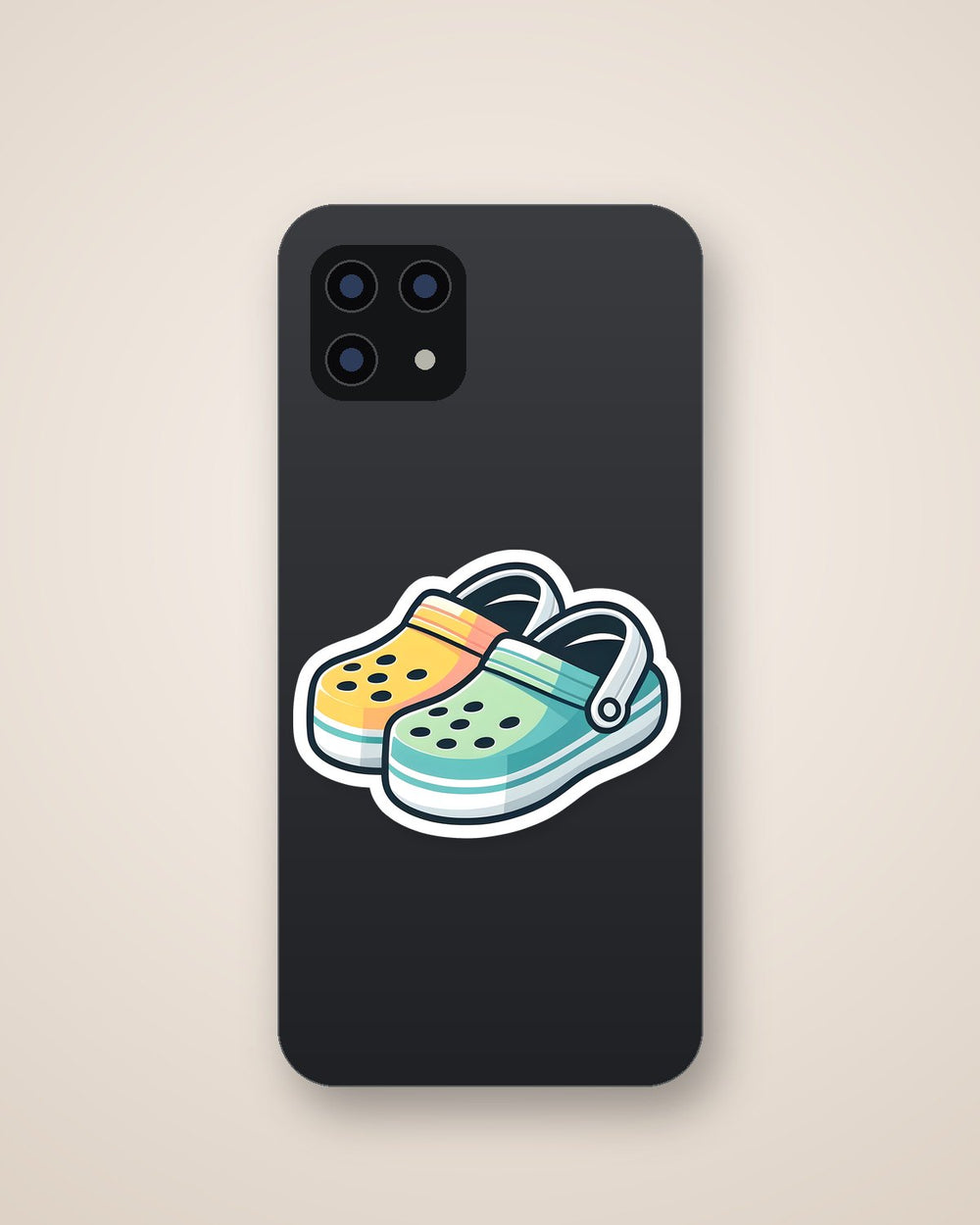 Colorful Crocs Shoes Sticker