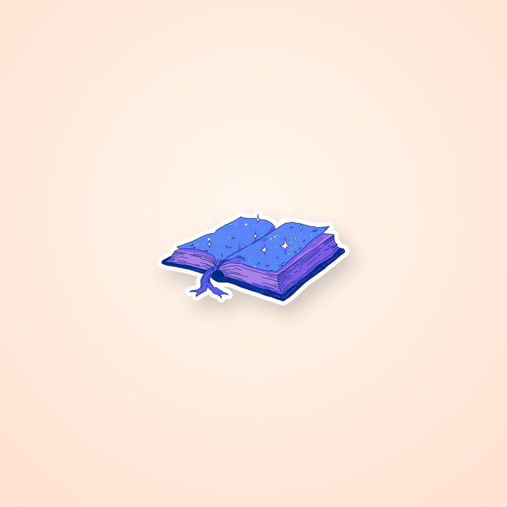 Magic Spellbook Glowing Sticker