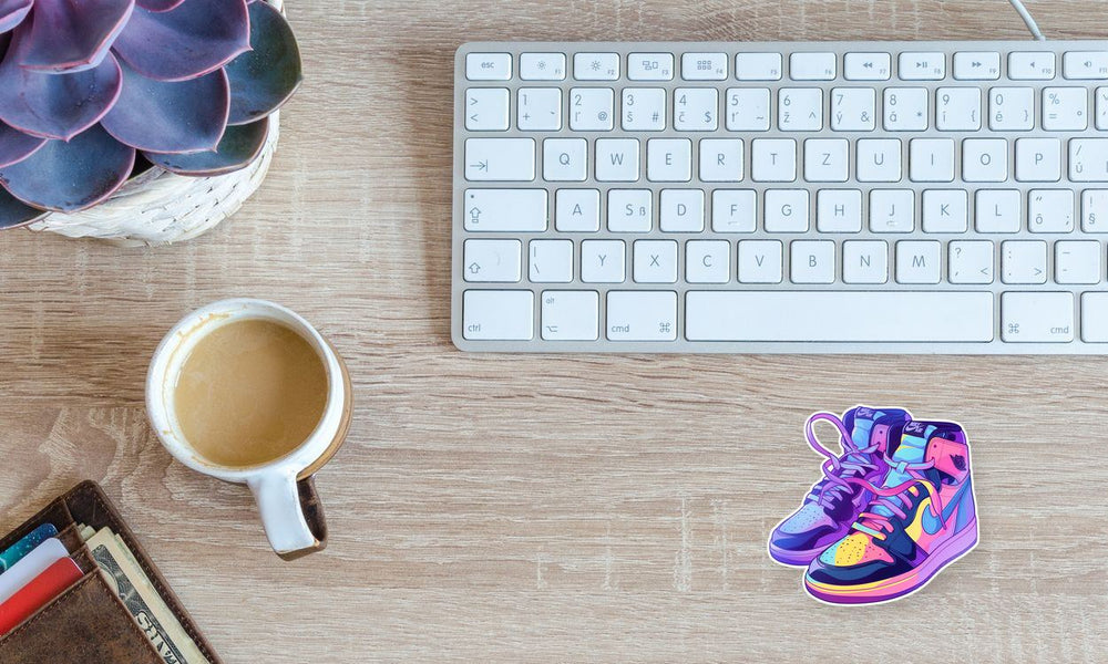 Colorful Nike Sneakers Neon Sticker
