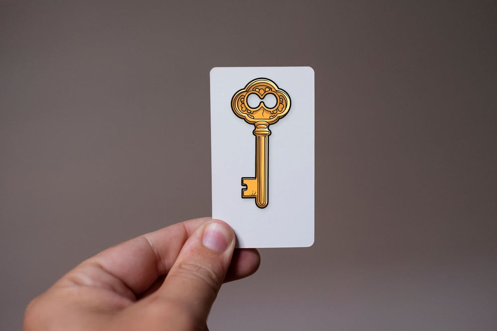 Golden Vintage Key Sticker