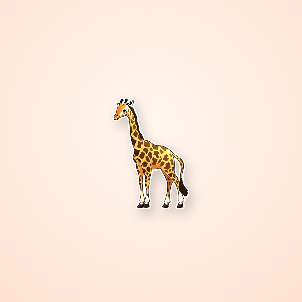 Aesthetic Giraffe Art Sticker