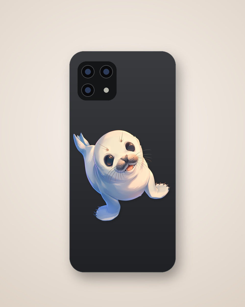Cute Baby Seal Smiling Sticker