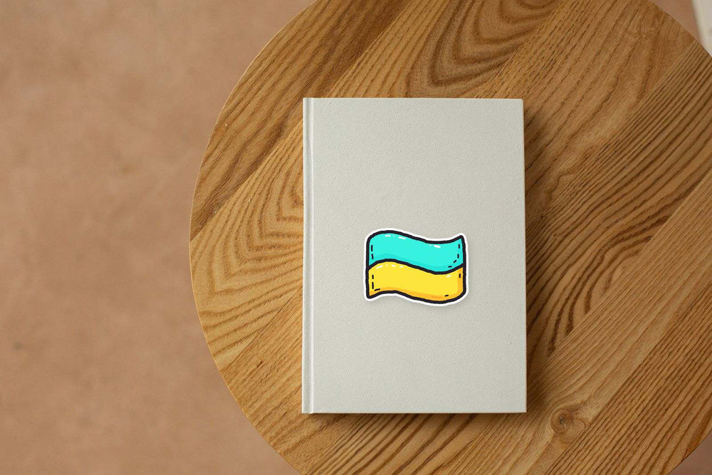 Ukrainian Flag Cool Sticker