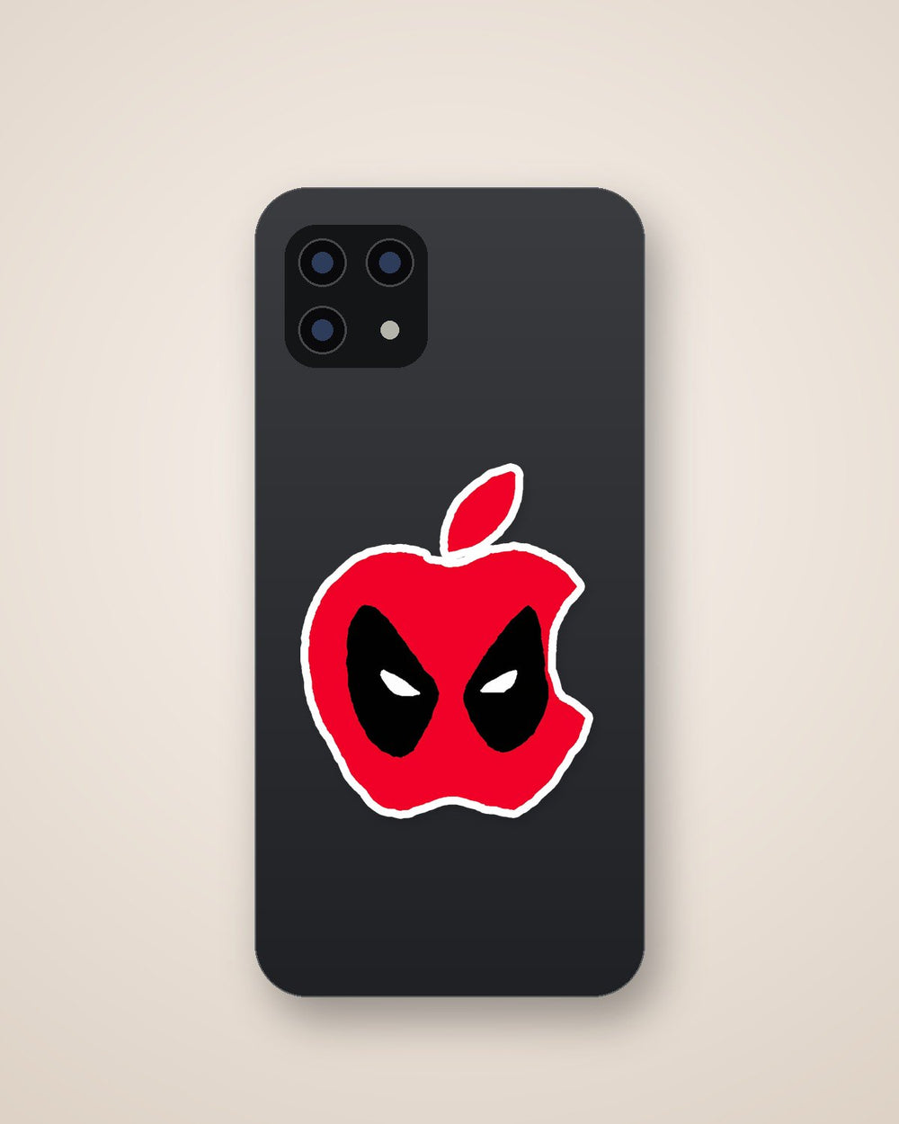 Deadpool Apple Logo Sticker
