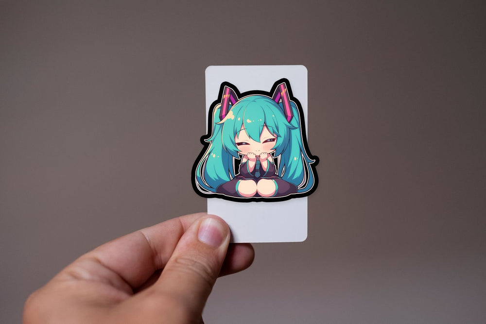 Chibi Hatsune Miku Funny Vocaloid Sticker