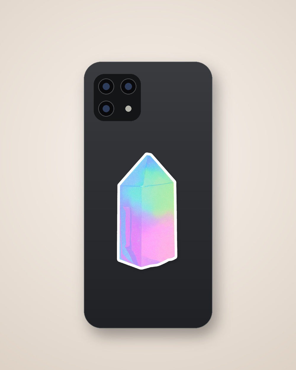 Pastel Rainbow Crystal Prism Aesthetic Sticker