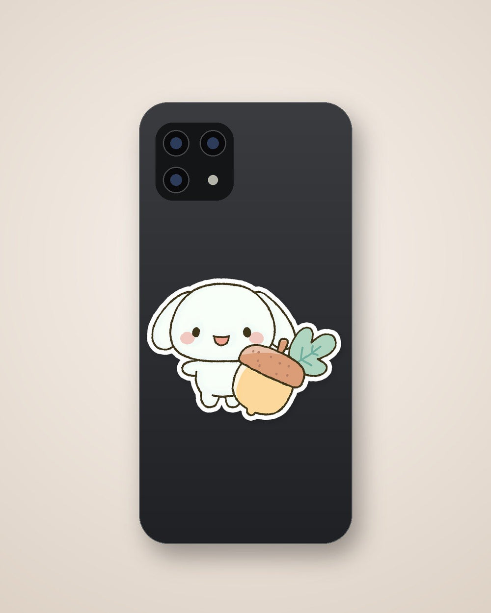 Cute Cinnamoroll Autumn Acorn Kawaii Sticker