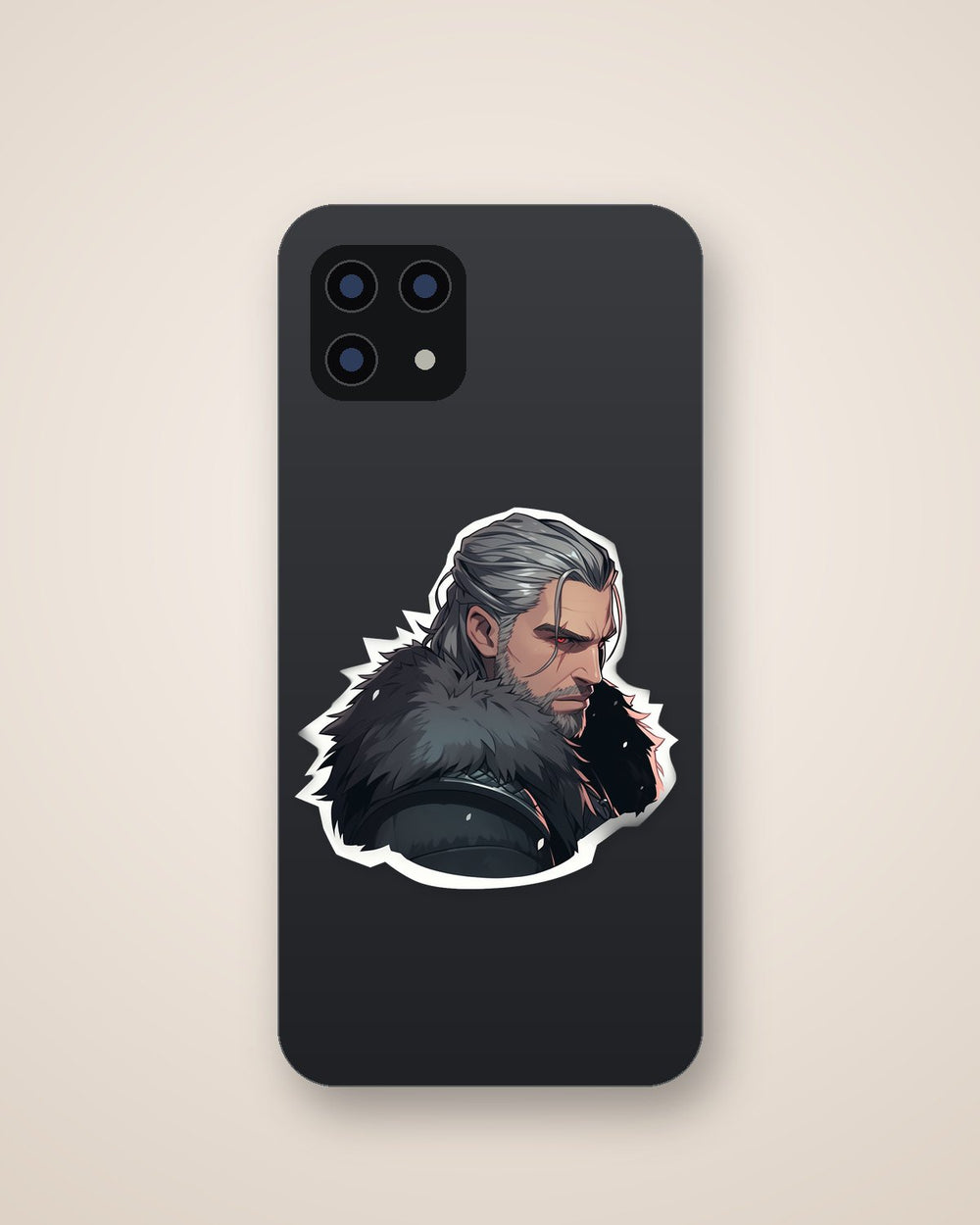 Witcher Geralt with Red Eyes Sticker