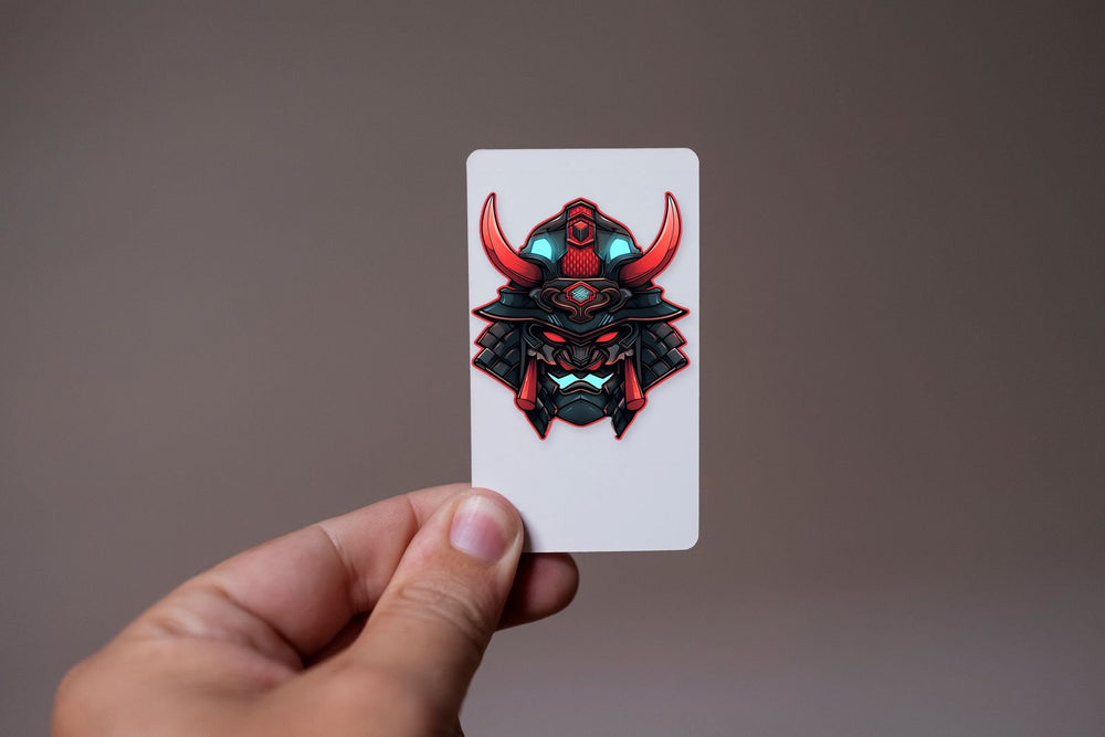 Demonic Samurai Red Stroke Sticker