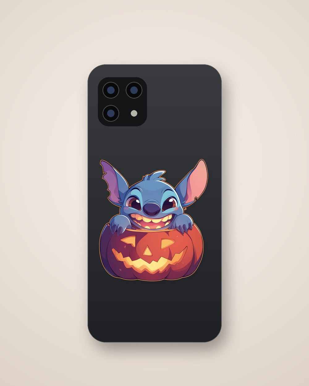 Stitch Halloween Pumpkin Sticker