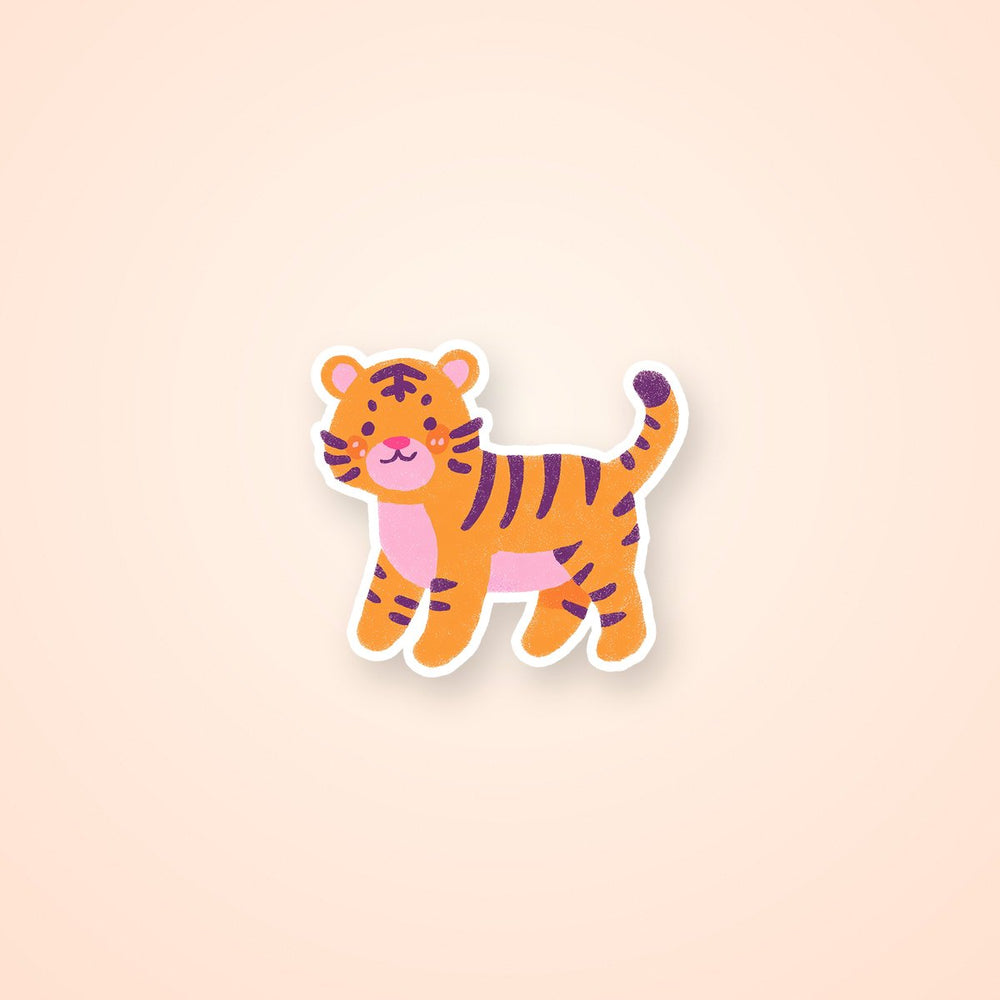 Chibi Tiger Cartoon Animal Sticker