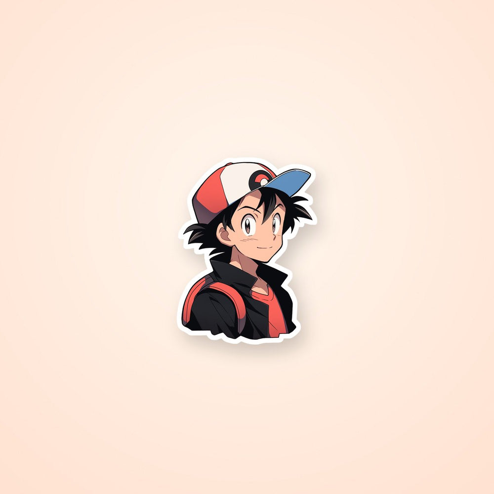 Pokemon Ash Ketchum Anime Sticker