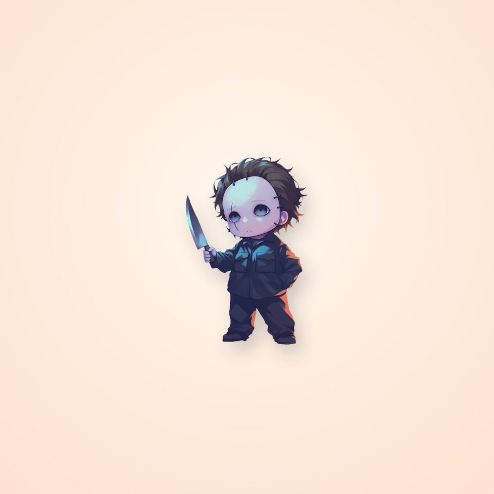 Halloween Michael Myers Chibi Sticker