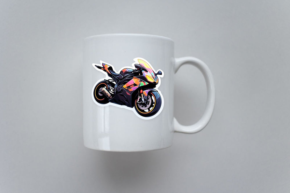 Colorful Sport Bike Sticker