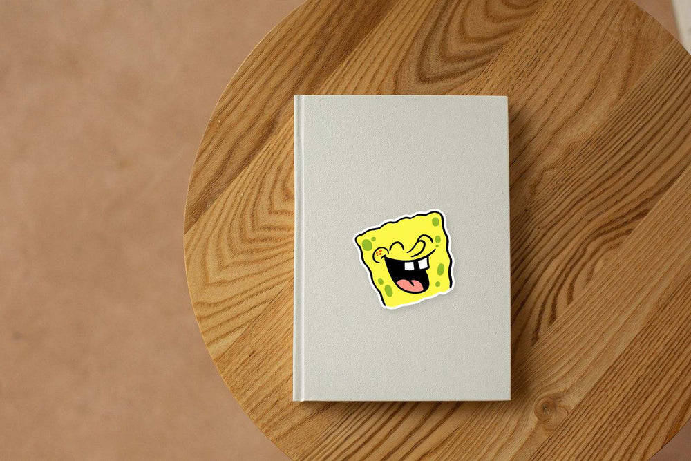 Spongebob Laughing Face Sticker