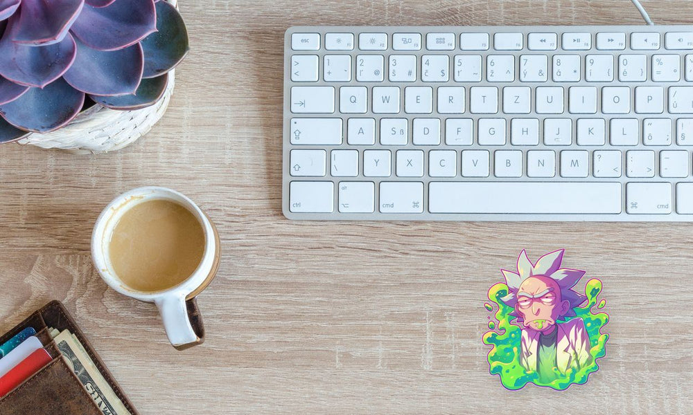 Rick and Morty Cool Green Sticker