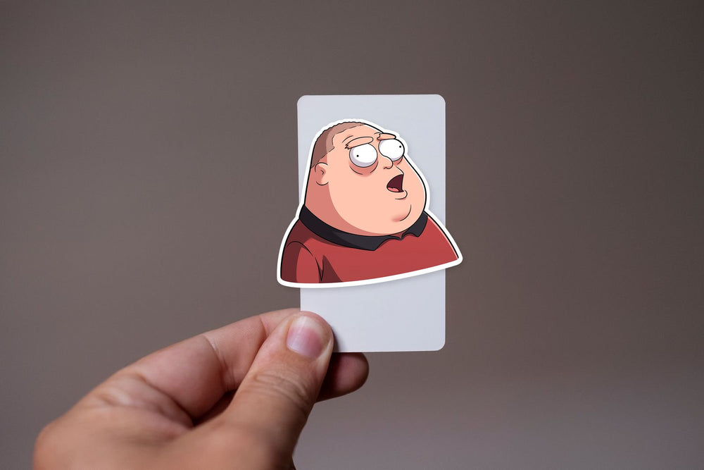 Family Guy-Style Dorky Guy Sticker