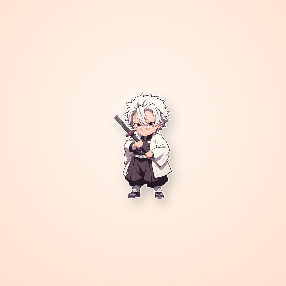 Sanemi Shinazugawa Cute Demon Slayer Sticker