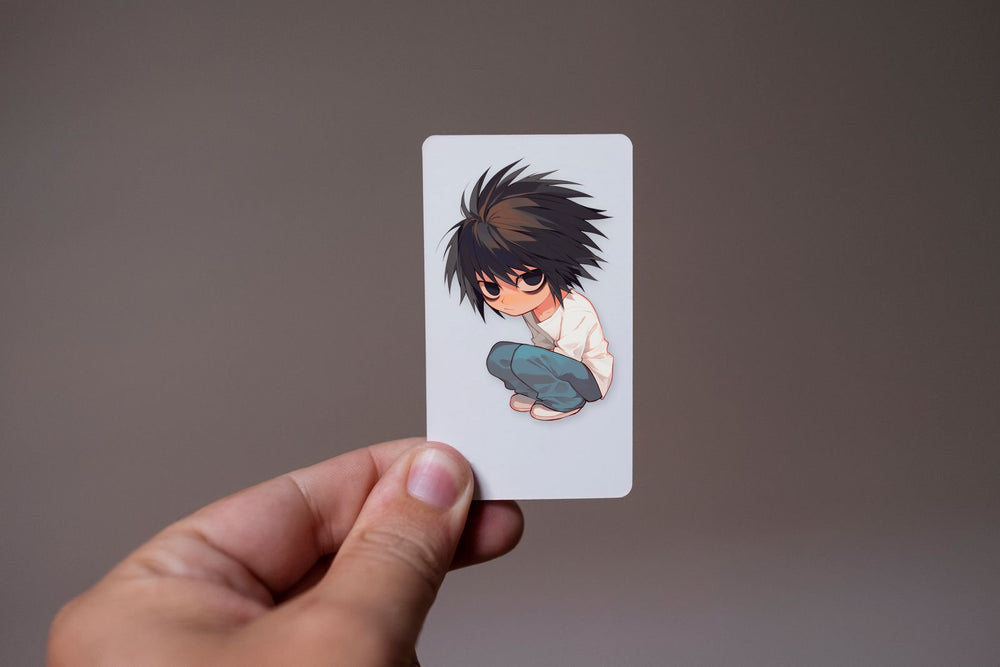 Chibi L Death Note Sitting Sticker