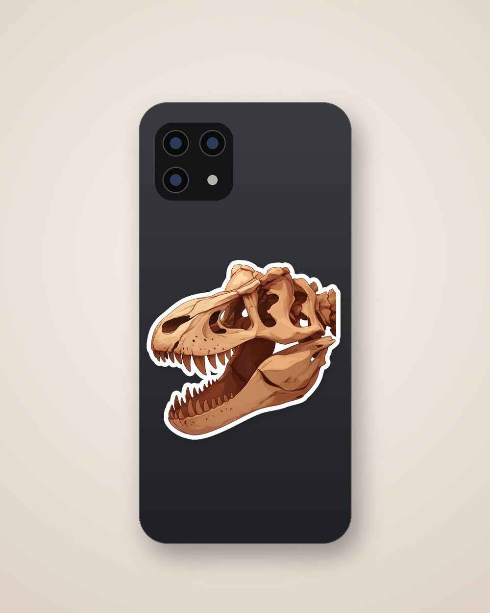 T-Rex Dinosaur Skull Sticker