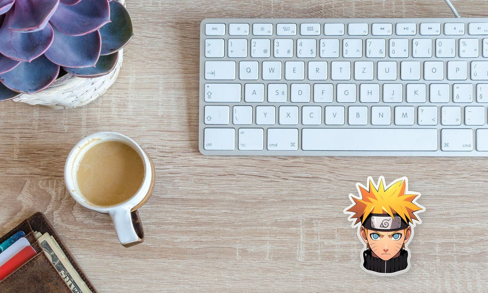 Serious Naruto Head Sticker