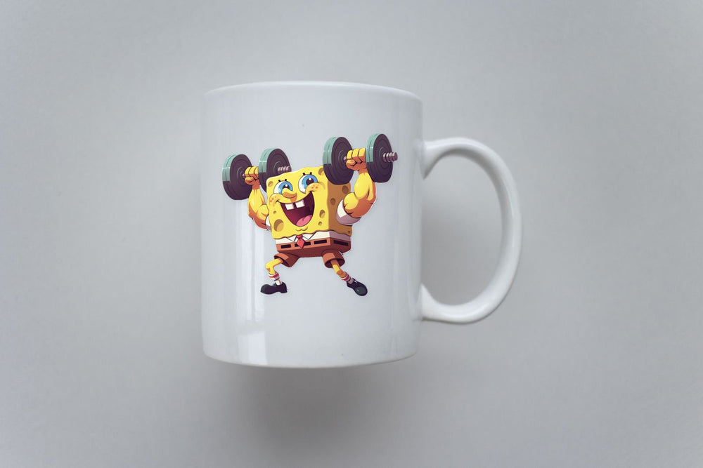 Funny Workout Spongebob Sticker