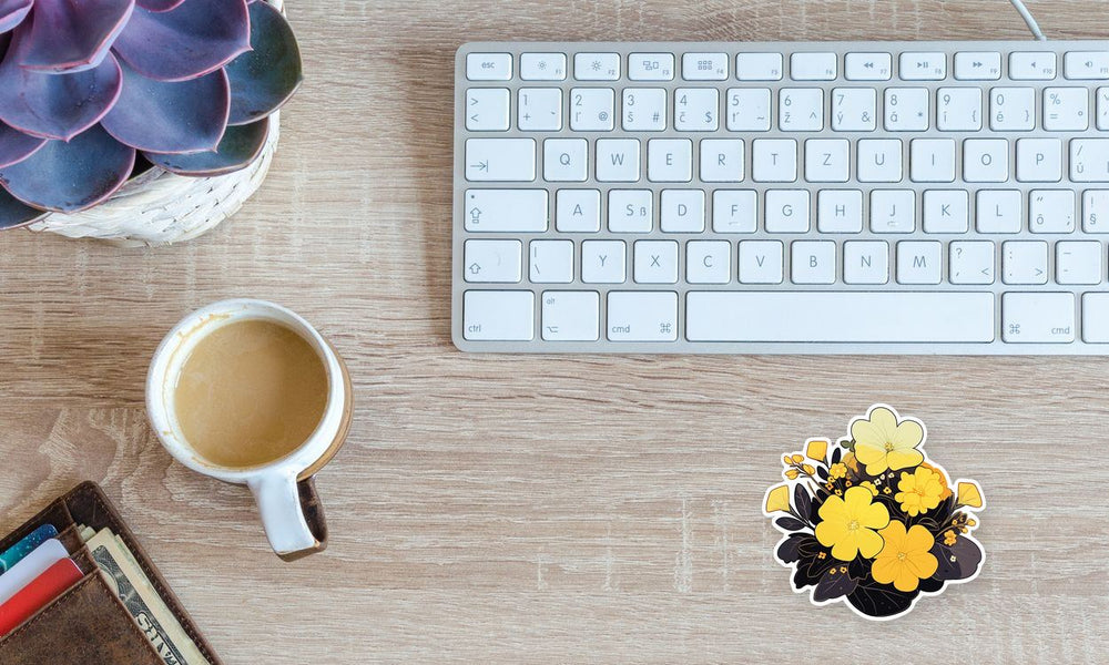 Beautiful Yellow Flowers Sticker
