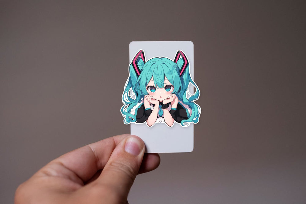 Hatsune Miku Cute Anime Girl Clipart Sticker