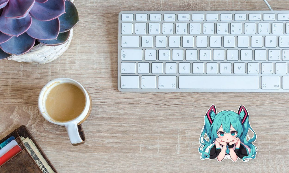Hatsune Miku Cute Anime Girl Clipart Sticker