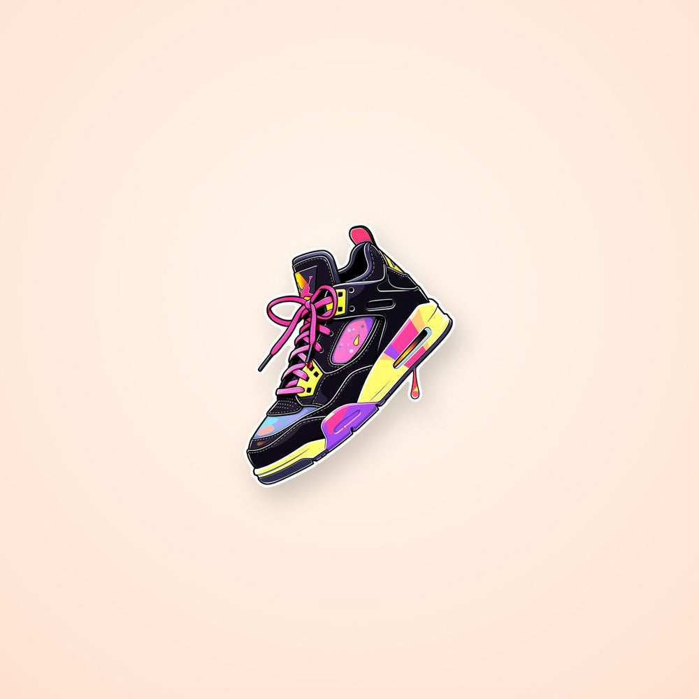 Stylish Colorful Sneakers Sticker