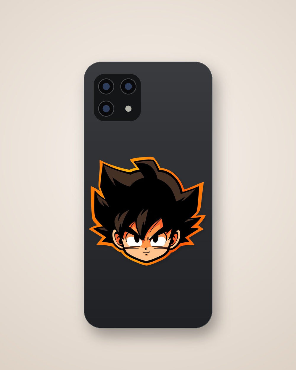 Dbz Goku Head-Orange Stroke Sticker