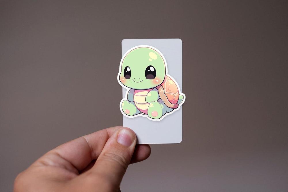 Cute Baby Green Turtle Sticker
