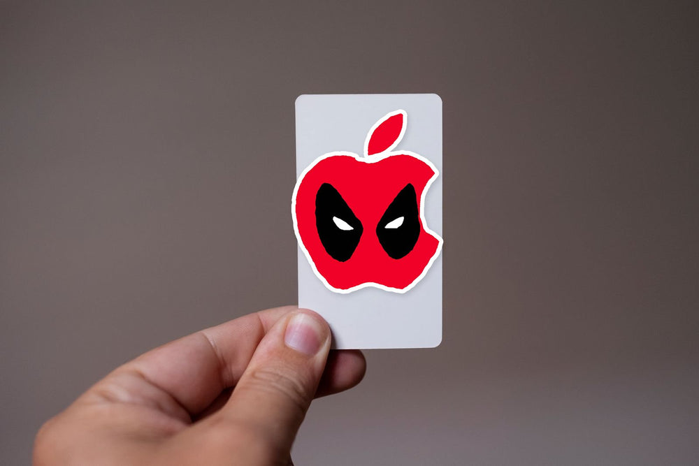 Deadpool Apple Logo Sticker
