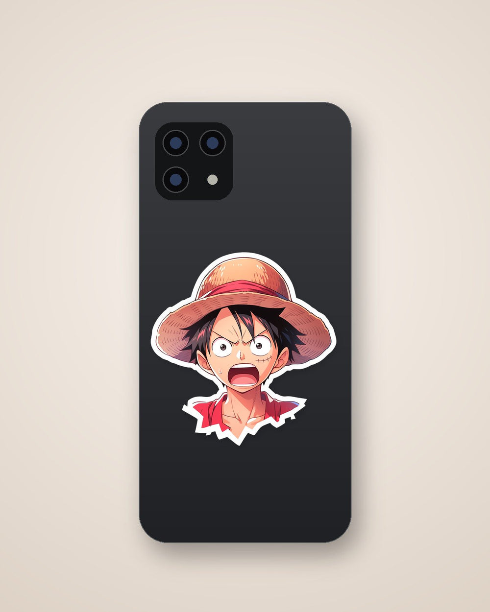Shocked Monkey D. Luffy Sticker