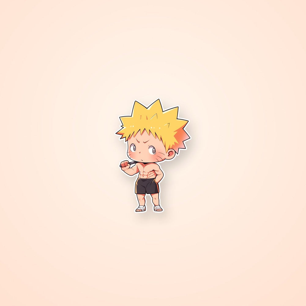 Chibi Naruto Gym Sticker